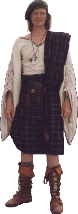 Kalani in Celtic garb